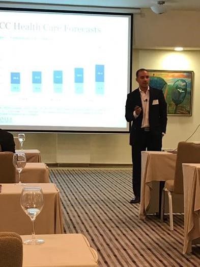 TheAsterClub's tweet image. @BasemAbuDagga presents at the EMEA Economic Forum in Cyprus, his thoughts on the investment strategy in the healthcare education and real estate in the GCC. #AsterClub #AsterGlobalPartners