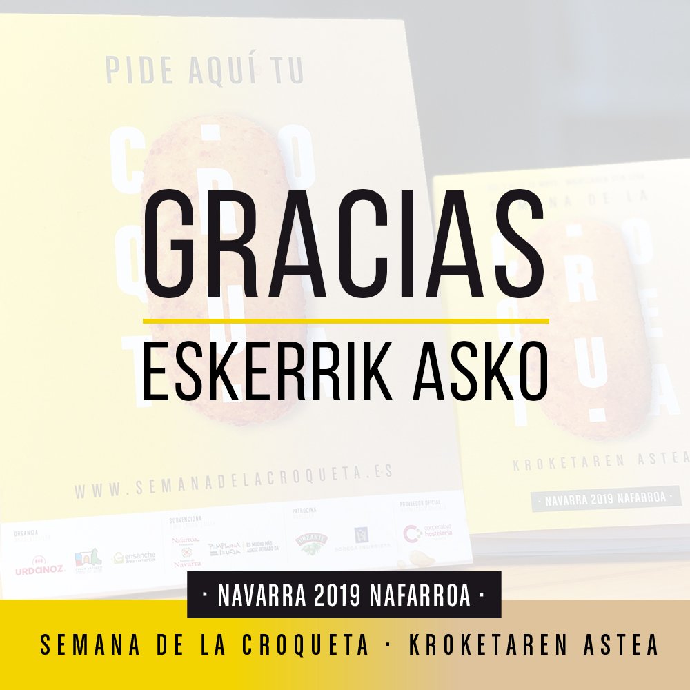 Mañana se decidirán los premios de la Semana de la Croqueta pero vosotr@s ya nos habéis concedido el más grande: ¡Gracias por la increíble acogida a nuestro evento! Han sido 9 días llenos de risas, brindis y, por supuesto, muchas croquetas. ¡MUCHAS GRACIAS! ❤️