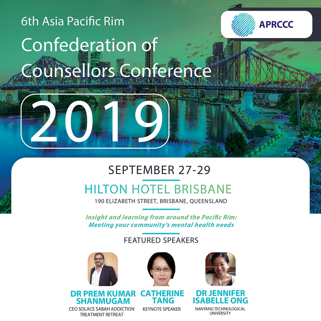 SanctuarySolace's tweet photo. The CEO of Solace and Sanctuary Retreat, Dr. Prem Kumar Shanmugam will speak at the 6th Asia Pacific Rim Confederation of Counsellors Conference scheduled for September 27-29 in Brisbane, Australia. 

Don't miss! Be there!

https://t.co/f4bNkfigI0
#APRCCC https://t.co/ked71ebATF