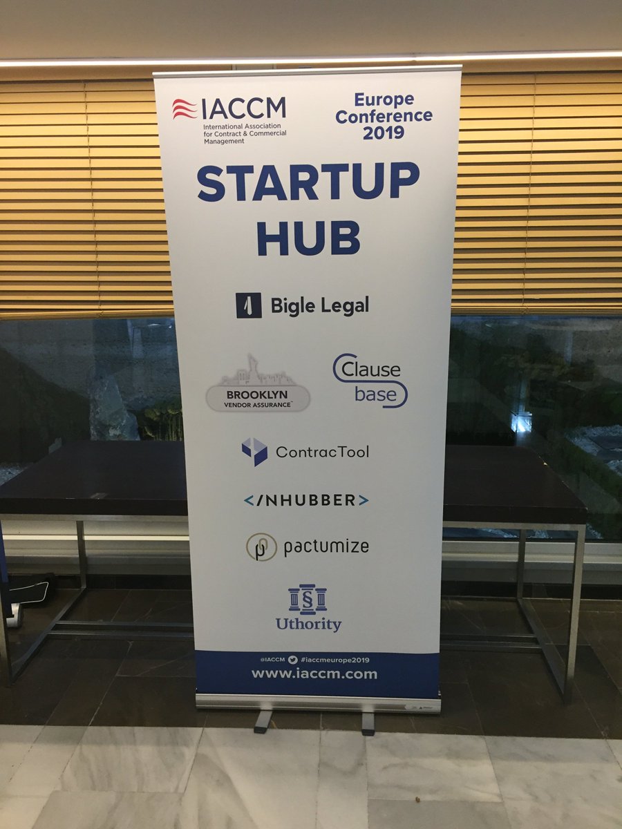We are at the startup hub at #iaccmeurope2019. Everything prepared. Thank you @iaccm for having us!