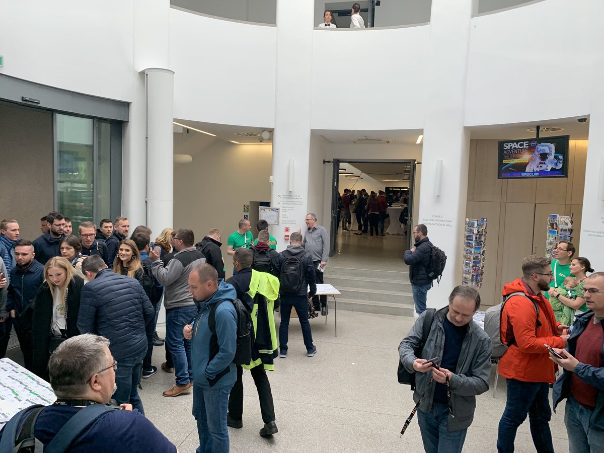 WideraDominika's tweet photo. @codingfamilynet is walking around on #SQLDay @sqlday https://t.co/HAdbCHP3d6