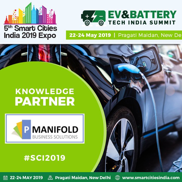 Register as a delegate and avail the benefits at the 'EV &amp; Battery Tech India Summit’ at the 5th Smart Cities India expo 2019.

Register Now: zurl.co/SYW5

#EnergyStorage #EVCharging #PublicTransport #SmartTransport  #EVBatteryTechIndiaSummit #pMAnifold #EV