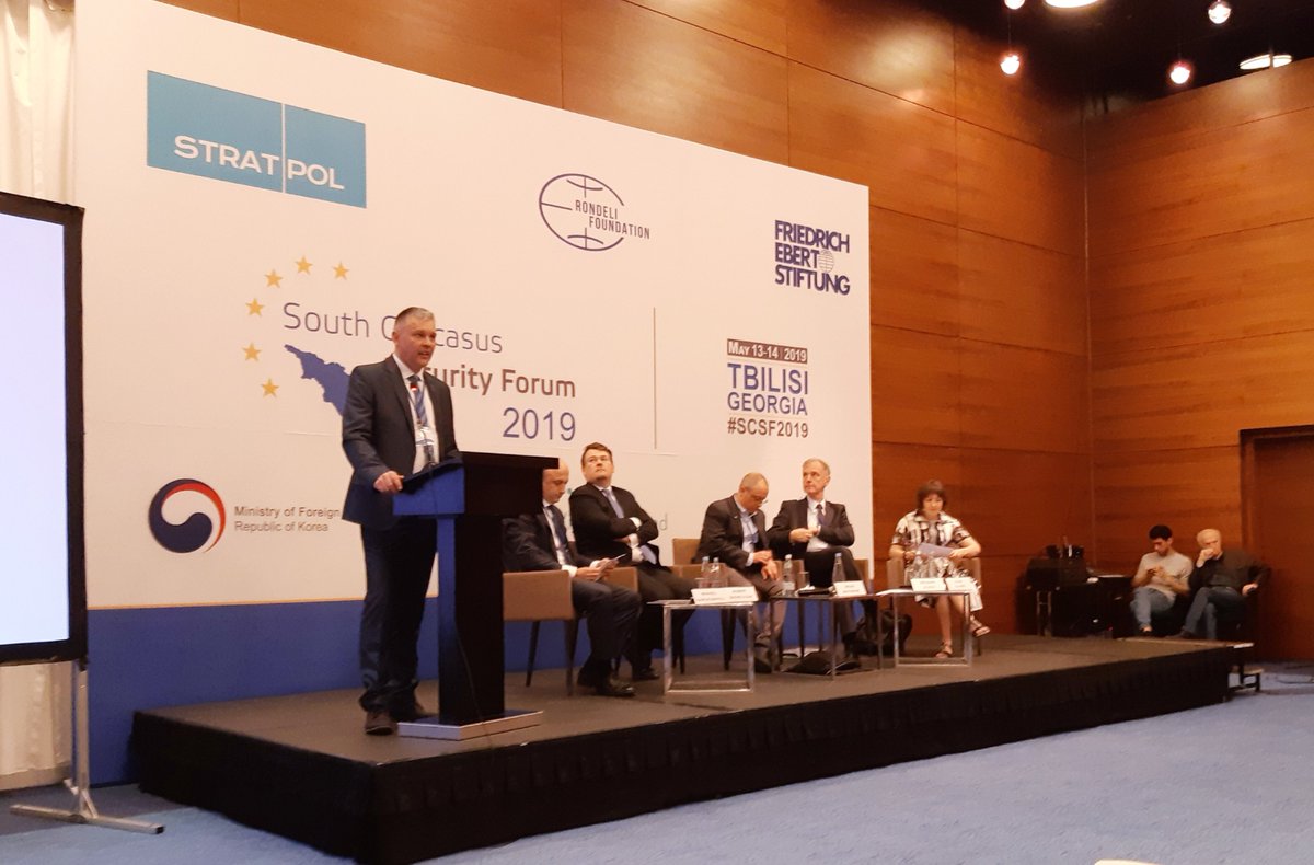 STRATPOLsk's tweet photo. The South Caucasus Security Forum 2019 begins in #Tbilisi!

Follow the hashtag #SCSF2019 2019 for latest updates from the two-day program.

#Security #conference #Georgia #SouthCaucasus https://t.co/PFyP1xgQhN