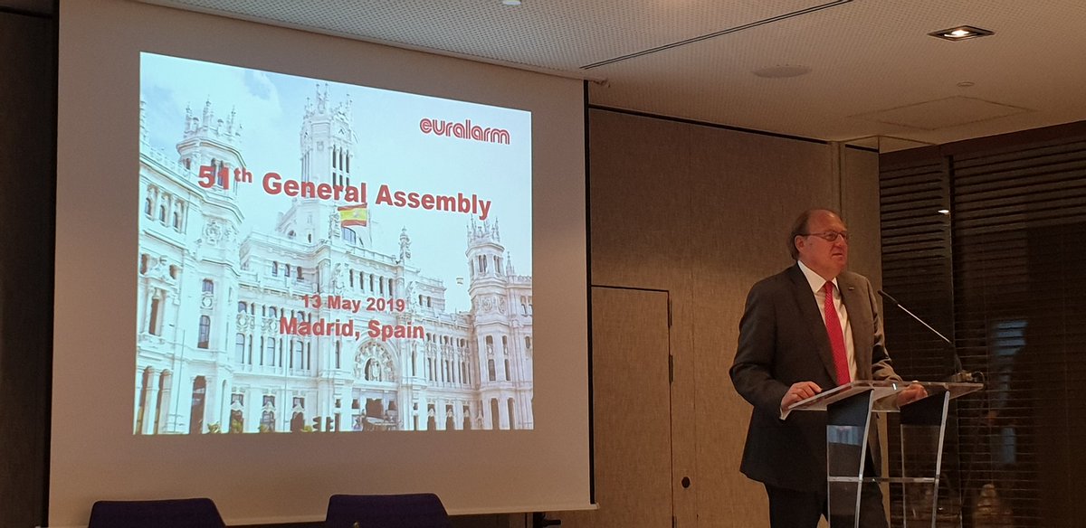 lruetimann's tweet photo. Martin Harvey opens the 49th General Assembly of Euralarm. https://t.co/GYS1svm4Q1