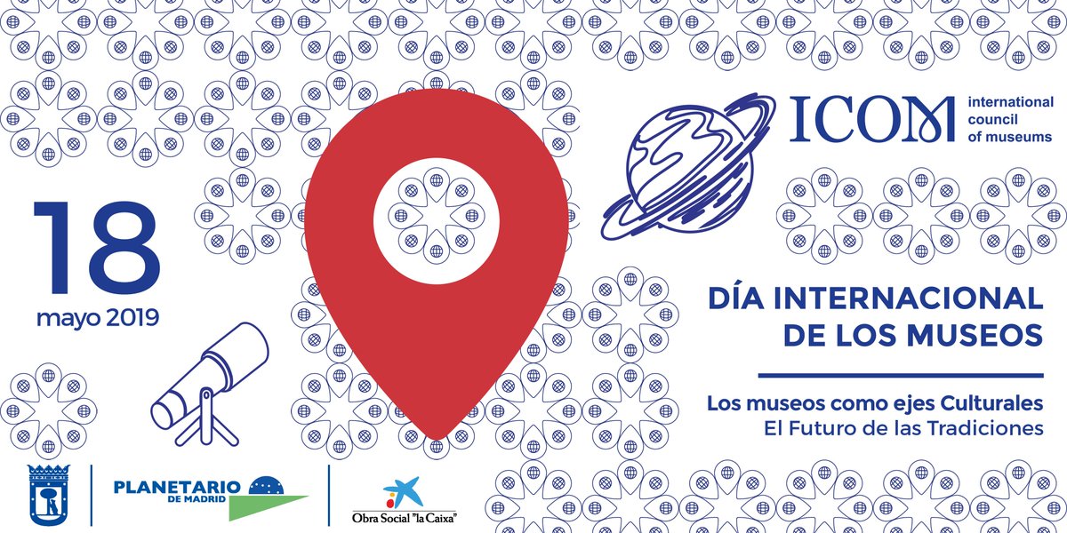 PlanetarioMad's tweet photo. Próximo sábado 18 de mayo #DíaInternacionalDeLosMuseos 🖼️🚀
Lo celebraremos con:
- entrada #gratis a nuestras proyecciones previa recogida de invitación  🎟️
- gymkhana "Planetario aumentado" 🔍📱
- talleres infantiles previa reserva👦👧
¡¡Os eperamos!! 👉https://t.co/cGiOxnYmQf https://t.co/ApxdoOqof0