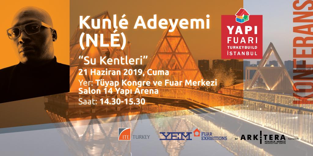arkiteracom's tweet photo. Dünyaca ünlü mimar Kunlé Adeyemi, 42. @yapiturkeybuild'de konferans verecek. @arkiter iş birliğinde düzenlen konferans, 21 Haziran  saat 14:30'da. @NLEWORKS https://t.co/9MlyXRZZ9O

Konferans online kayıt: https://t.co/ydbwx687Ew https://t.co/HUCe7XRTML