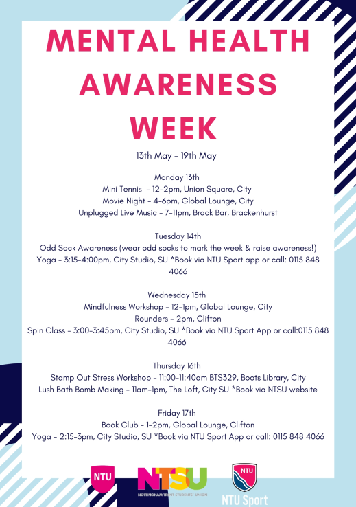 Ntu Student Services On Twitter Mental Health Awareness - 
