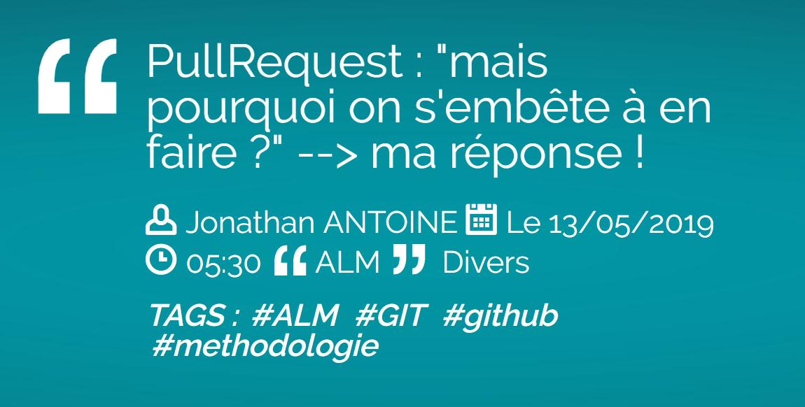infinitesquare's tweet image. [blog] #Pullrequests : un rappel de leur inestimable utilité ! - @jmix90 
blogs.infinitesquare.com/posts/alm/pull…