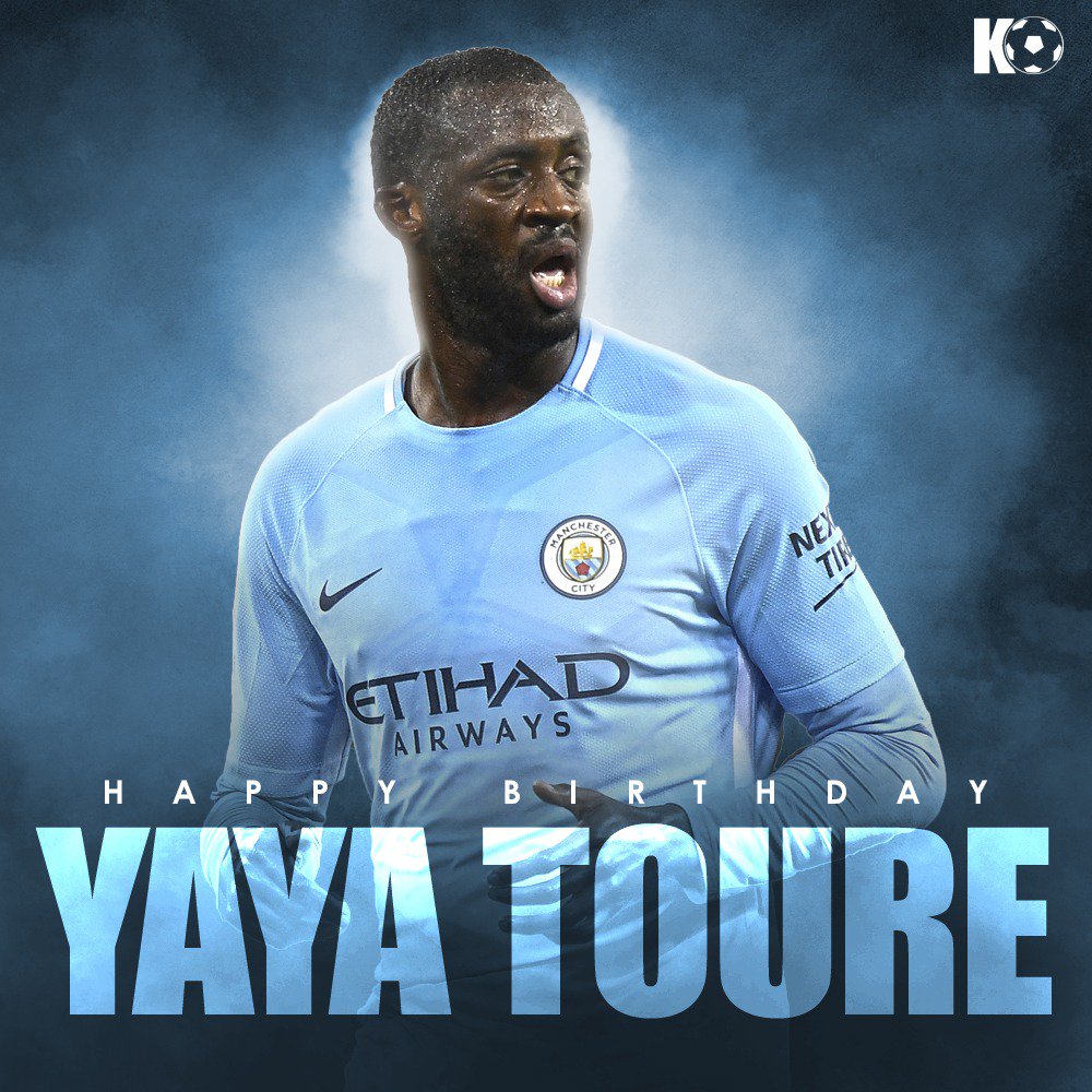 Here s to a Manchester City legend, here s your birthday cake Yaya... Happy Birthday, Yaya Toure! 