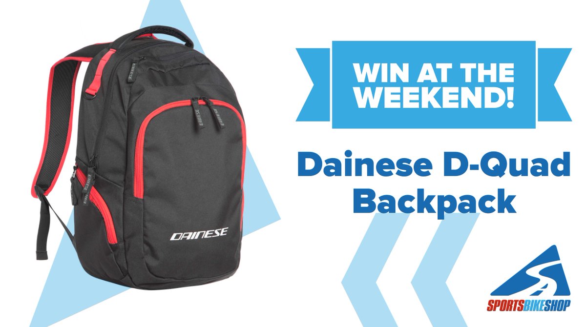 SPORTSBIKESHOP's tweet image. This weekend you could win a Dainese D-Quad backpack, perfect for stashing your sandwiches in (sandwiches not included) 😏 To put yourself in the mix, follow us &amp;amp; RT this post. We'll pick one lucky duckling on Monday morning 😄 Prize info ➡️ bit.ly/DaineseDQuad