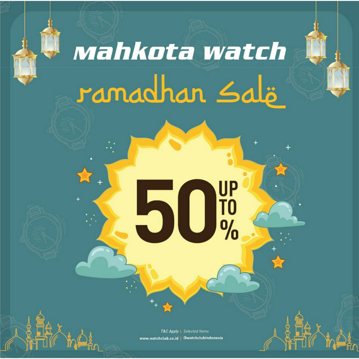SUN_PLAZA's tweet image. Mahkota Watch

Ramadhan Sale. 
Disc Up to 50%. 

T&amp;amp;C Apply. 

#PromoRamadanSunPlaza
#ColourfulRamadhan
#SunPlaza