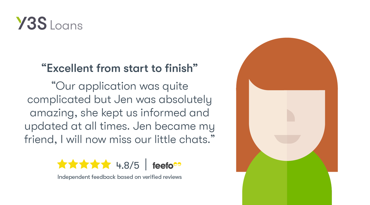 Y3SLoans's tweet photo. At Y3S we strive to provide our customers with the highest quality service from start to finish and even make some friends along the way 😀. Well done to Jen for this great piece of feedback! Read more of our glowing reviews here https://t.co/Mh4OHriCGH https://t.co/mt68K71U4E