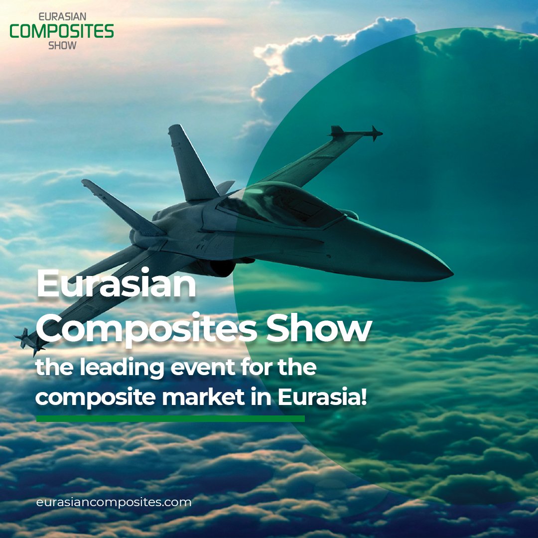 Eurasian Composites Show is getting ready to bring together leader companies in composite industry on 28 - 30 November 2019 at Istanbul Expo Center, Turkey.
Book your space and don’t miss the chance to be a part of this great meeting!