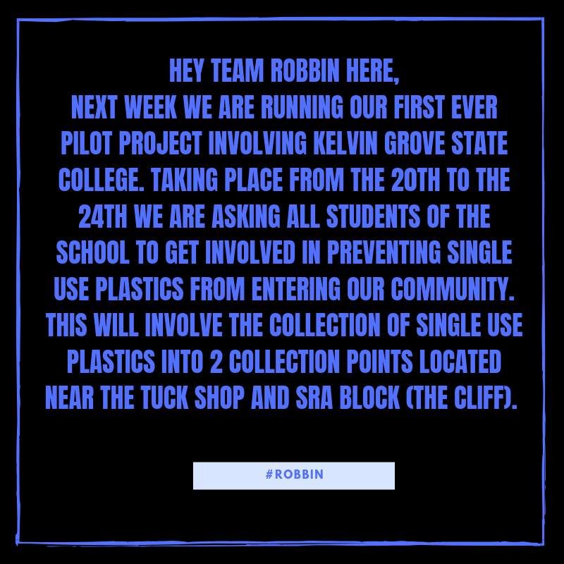 TeamRobin4's tweet photo. Stay tuned for more updates on the projects!
#ROBBIN #environment #innovation #Students #technology #mission #community #fishburners #recycle #globalgoals #robbin #sustainability #SDGs #singleuseplastic #entrepreneurs #projects #staytuned https://t.co/WvSkmYHoQQ