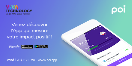 📢@Poi_Network sera présent à <a href="/VivaTech/">VivaTech</a> sur le stand de l'<a href="/ESCPauBS/">éklore-ed School of Management</a> (L20), venez nous rencontrer !
▶Engagez, fédérez vos #communautés grâce à une solution unique de mesure d'#impact fluide, fun et fiable.
#Poi #VivaTech #ProofofImpact #TechforGood 
poi.app