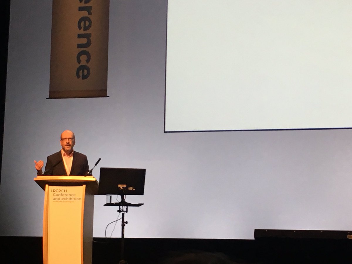 .@RCPCHPresident welcomes delegates to #RCPCH19 and outlines 3 key areas conference will focus on: 
Recruitment &amp; retention in the paediatric workforce 👨‍⚕️ 👩‍⚕️ 
Establishing an equality &amp; diversity panel 🤝
Paediatrics 2040 planning for the future 💫