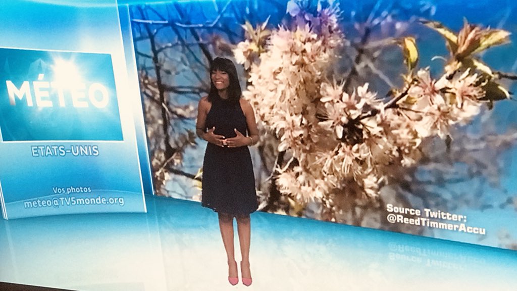 ceciledjunga's tweet photo. Une belle semaine printanière démarre! Je vous la souhaite agréable et pleine de bonnes surprises! 🌸💕
RDV ce soir sur @TV5MONDE ☀️🌈Bisous Bisous 😘 #Météo #printemps #tv5monde #Belgique #keywall #Weather @Camaieu_France https://t.co/fb34KKUKRi