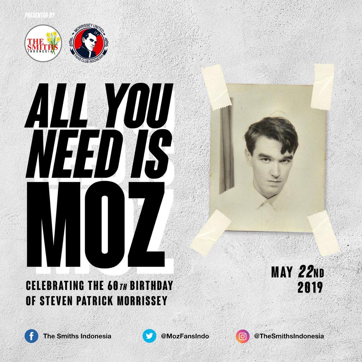 MozFansIndo's tweet photo. Haloo..apa kabar semua? Gimana nih yang lagi menjalankan puasa, masih terkendali? Siap buat acara ini!!!!

#mozfansindo
#thesmithsindonesia
#morrissey
#thesmiths
#gig https://t.co/rQnqpoDe9X
