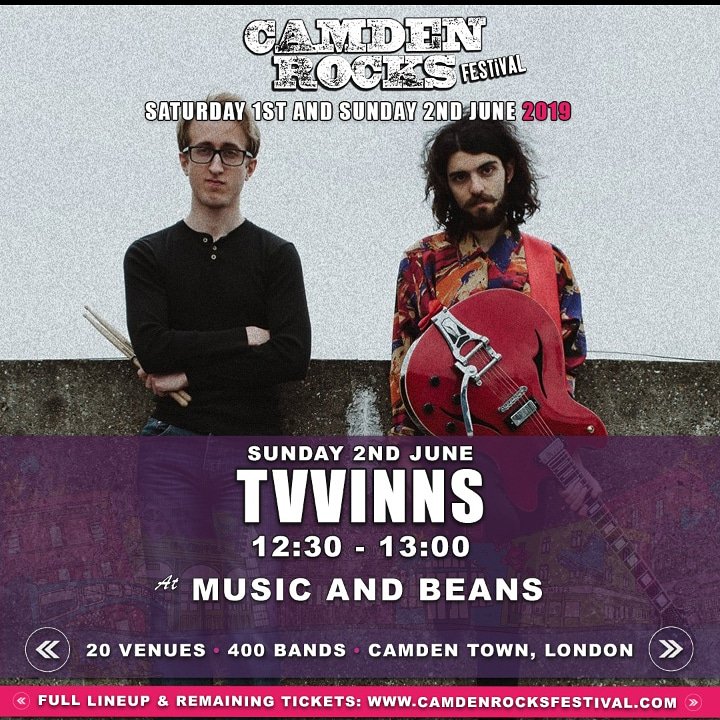 We're playing <a href="/CamdenRocksFest/">Camden Rocks Fest</a> on 2nd June and have a limited number of cheap Sunday tickets left. DM us to get yours!