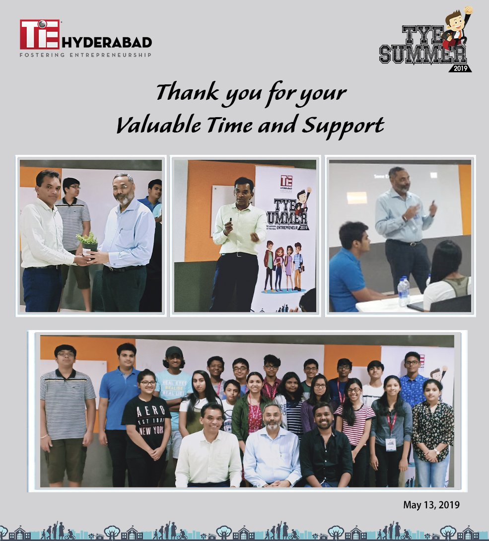 TiEHyderabad's tweet photo. #TYESummer 2019
#Products Vs #Services
Thank You for your Valuable Time &amp; Support
@ViiveckVerma , Chief Strategy Officer &amp; Head Retail, Srinivasa Farms &amp; #BhatDittakavi, Founder, CEO, Data Scientist, https://t.co/rT24dT0mBP

#Entrepreneurs #Startups #school #students #tiementors https://t.co/OxlcN6ViWc
