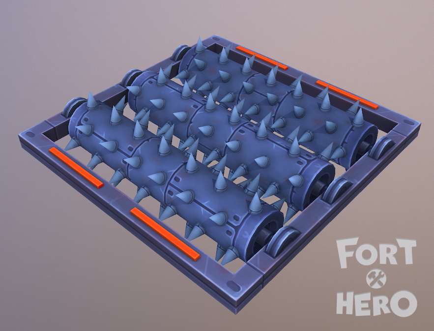 BigRookGames's tweet photo. New spike traps for Fort Hero. You will probably want to avoid jumping into these.
#forthero
#gamedev
#unity3d
#indiegame
#3dmodels
#gamedesign https://t.co/ns5uM2eIbR