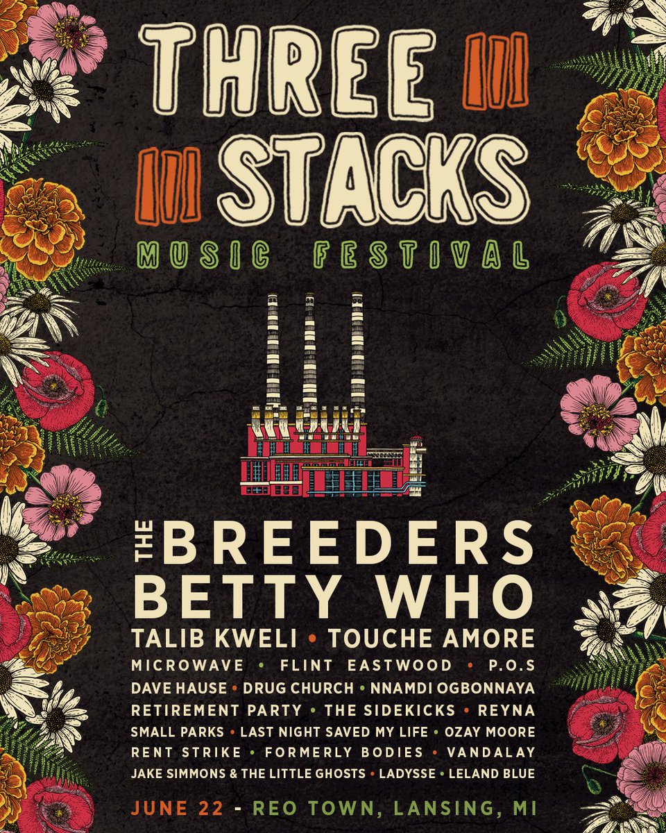 We're just over a month away from partying in REO Town! Get your tickets now and start your week off on the right foot!

👉👉 threestacksfest.com