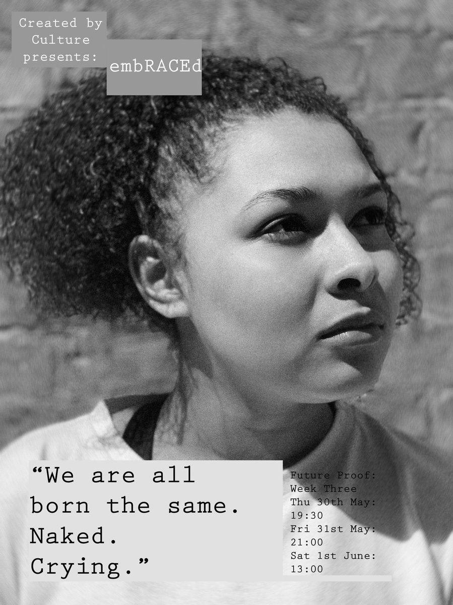 created4culture's tweet photo. Happy Monday: Week 1 of @LIPAFutureProof starts now. To get ahead of everyone else, follow the link in our bio to get your Week 3 tickets for embRACEd at @unitytheatre @LIPALiverpool 

#LIPA #CreatedbyCulture #embRACEd #Liverpool #Theatre #UnityTheatre #NewWriting #Actors https://t.co/LQAuNhuD8m