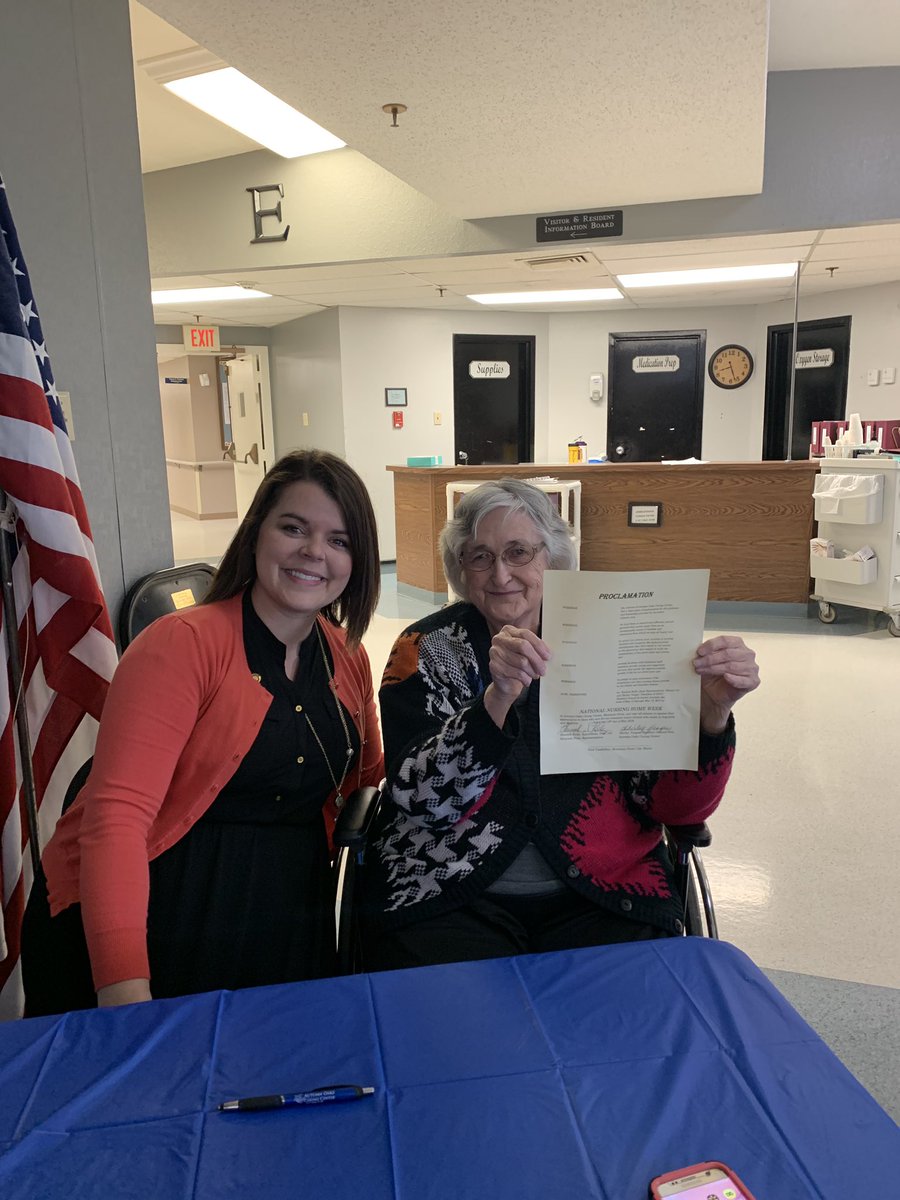 HannahKellyMO's tweet image. Thanks to Autumn Oaks Nursing Home for the invitation to stop by and commemorate National Nursing Home Week w/ you this morning! I’m grateful for our dedicated nursing home professionals that ensure quality care for our loved ones here in the #141st!