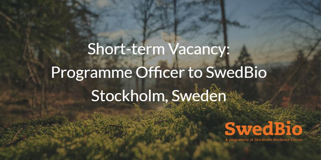 SwedBio's tweet image. We have a SHORT-TERM VACANCY open for a position as a Programme Officer until the 31st of December 2019. Read more about this position and how you can apply here: bit.ly/2JfqMUl #Employment #vacancy Join us!