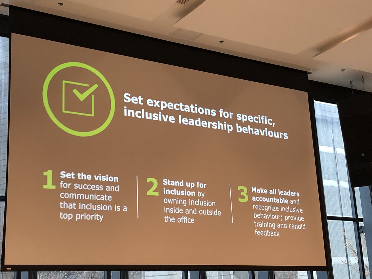 LuciaAnnaC's tweet image. “Set expectations for specific, inclusive leadership behaviours...Stand up for inclusion by owning inclusion inside and outside the office.”