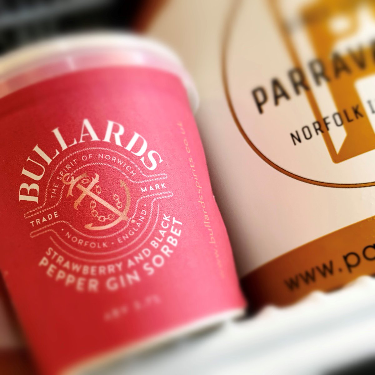 Looking forward to the launch of the new Bullards Strawberry &amp; Black Pepper Gin Sorbet in June; ABV 3.7%, totally natural &amp; genuine, totally summer!!