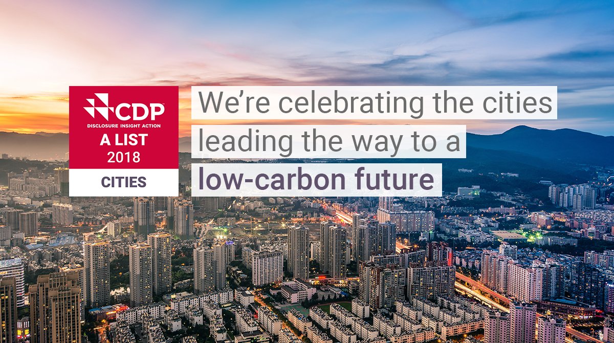 For the first time ever @CDP are releasing their Cities A List! Find out which 43 cities they’re recognizing as leaders of the low-carbon transition: bit.ly/CitiesAList #CDPAList #CDPcities #SustainableCity