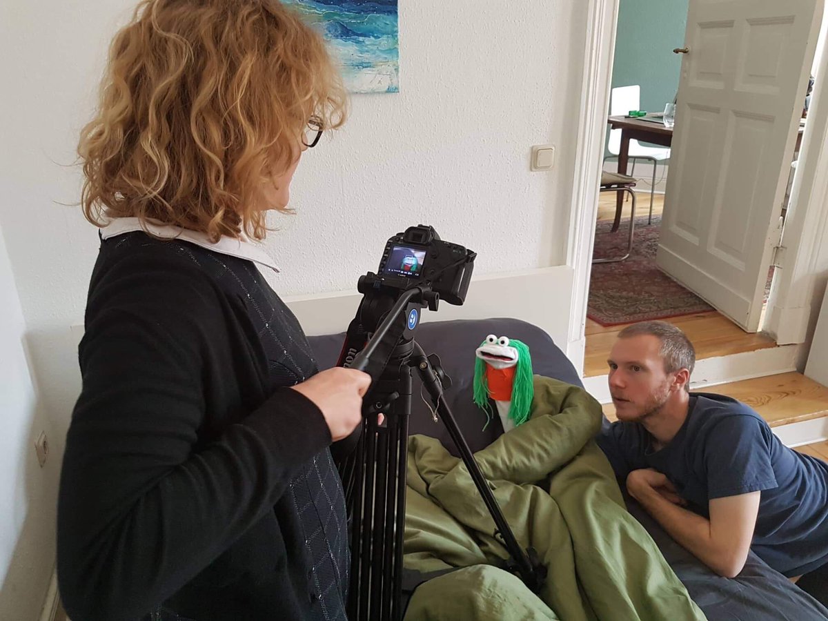 Filming the next All These Animals (<a href="/idrewaghost/">All These Animals</a>) music vid. Sock puppet bedroom scene anyone??? #behindthescenes #diy