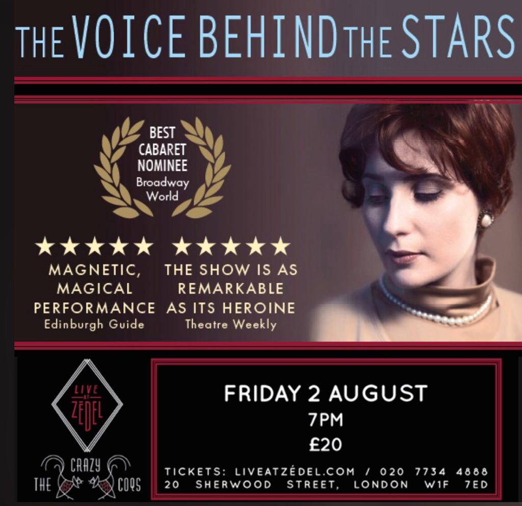 LJProds's tweet photo. //ANNOUNCING// Almost Home - the untold story of Judy Garland // and // The Voice Behind the Stars - The story of Marni Nixon 

7pm and 9:15pm at @LiveAtZedel on August 2nd! 

Tickets here: 

https://t.co/L0qq85QyCN https://t.co/wVuxE0ZLEH