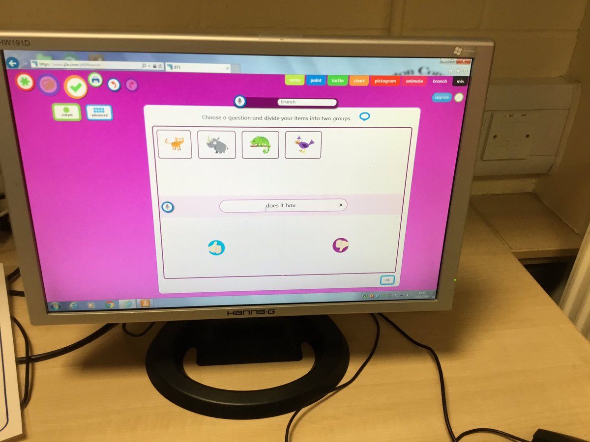 KensingPrimary's tweet photo. 5H are using j2e to create branching databases today in our computing lesson. #computing #ks2 #branchingdatabase #5h1819 https://t.co/p2BZISu6Zv