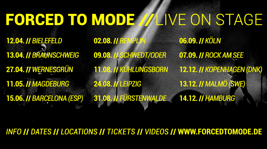 GothEmp's tweet photo. Konzertreview: Forced to Mode Magdeburg, 11.05.2019 https://t.co/8ZRrXCv5Yy https://t.co/v7Hm9wG0kB