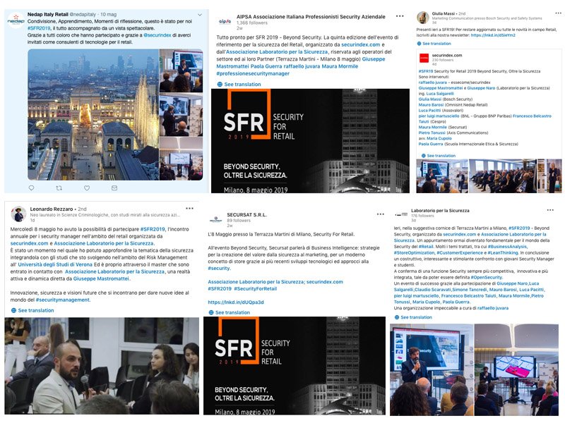 securindex's tweet photo. "La sicurezza se non è eccellente non è sicurezza". Grazie a tutti i partecipanti che hanno reso eccellente questa edizione di Security for Retail @BoschSecurity @LabSicurezza @nedapitaly @Axis_Italia #Assovalori @BNLBNPParibas_ #Cespro @SecurSat @DirezioneEtica https://t.co/XZN50mEprs