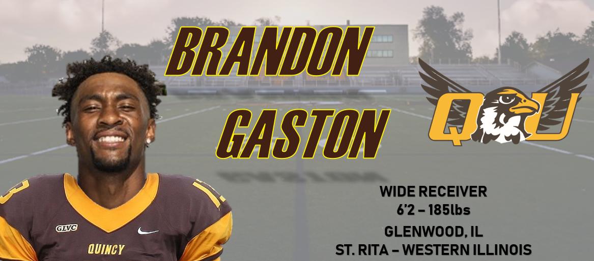 QUHawksFootball's tweet photo. We are extremely excited to announce the signing of Brandon Gaston! He will bring an immediate impact to our WR room. Welcome to the family! #PEWAV #FFF #RIGHTNOW https://t.co/ZI7b8o6x9R
