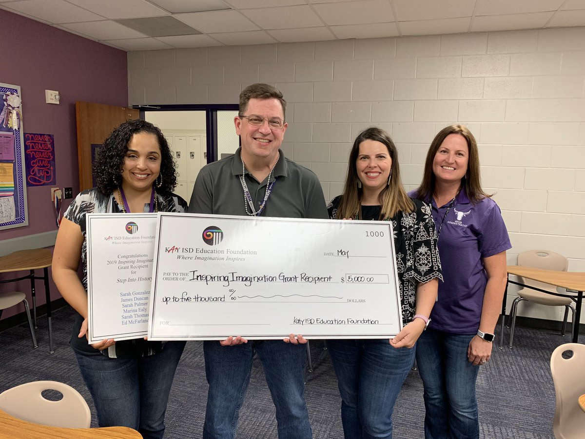jjag1996's tweet photo. Proud to announce that @MRHSMavericks received 4 grants from @KatyISDEdFound !!!  Take those risks #teammav because they really pay off!  💵 #ilovemortonranch https://t.co/FFKcsFDQei