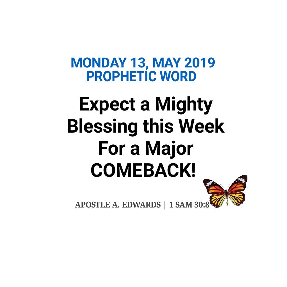 ApostleAnna's tweet photo. 🎯 EXPECT Many Mighty Blessings to locate YOU this Week ‼Its Your Turn for a Major Breakthrough!🙌
.
.
. #Pursue. #Overtake #Recover_All
. https://t.co/9UQsb0hGYs