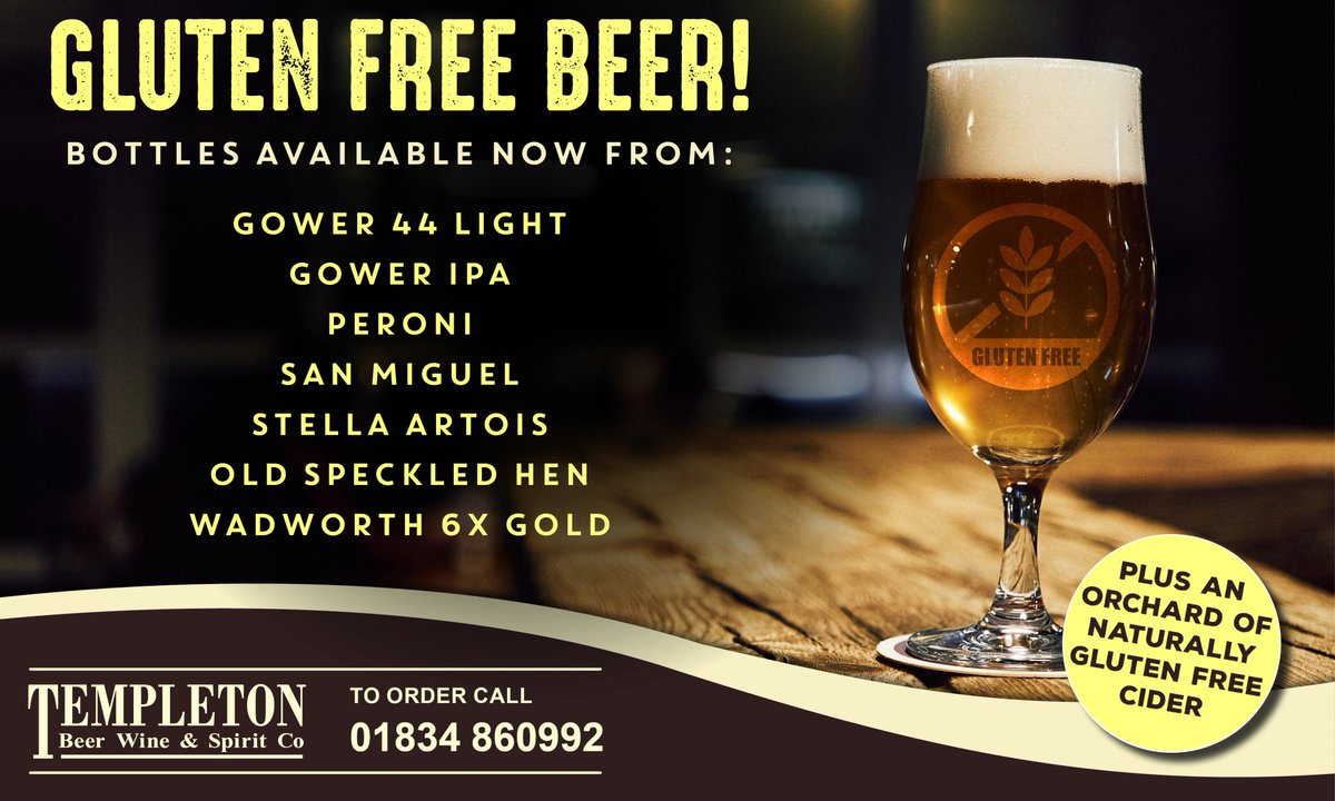 As it's Coeliac Awareness week, why not celebrate with a gluten free beer!
Gluten free beers have come a long way over the last couple of years with the major brewers now producing gluten free lines.

Also, don't forget that all of our ciders are also naturally gluten free!