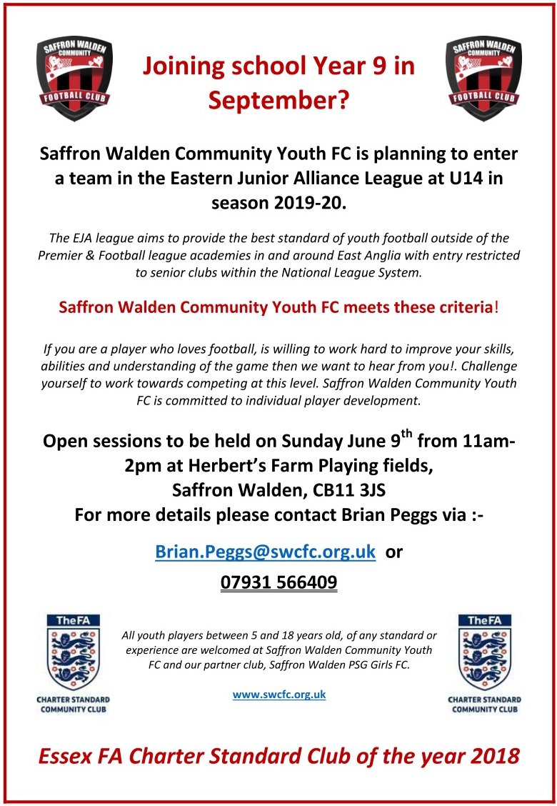 Saffron Walden Community FC on Twitter "Saffron Walden CYFC are