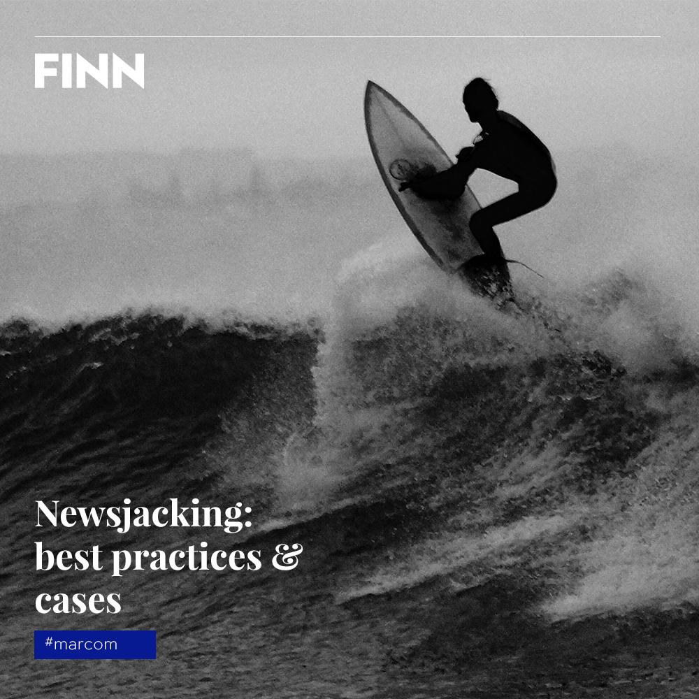 Ziehier de drie regels voor een succesvolle newsjacking: 1) timing, 2) timing, 3) timing. In onze blog lees je alles over newsjacking: tips, tricks, do's en don'ts en cases. 

#PR #marcom #wordofmouth #shareofvoice 

finn.agency/nl/newsjacking