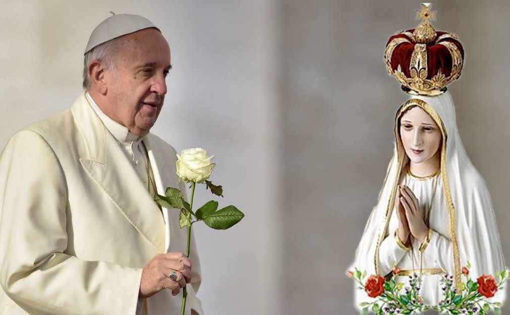 Papa Francisco on Twitter: "María, Virgen de #Fátima, estamos ...