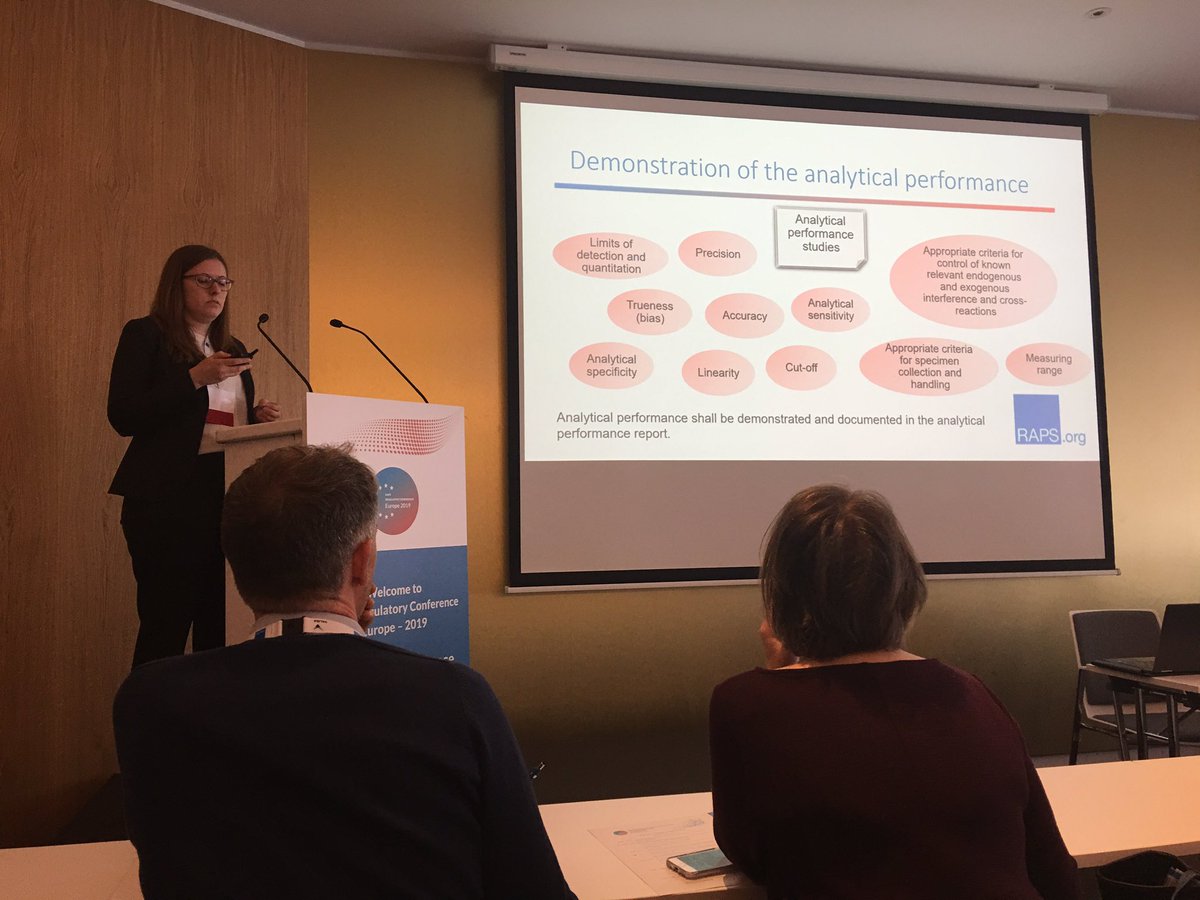 CMurphy_tmi's tweet photo. At  #EURAPSConference Session on Clinical Evidence for IVDs with @mariadonawa and Sandra Bugler https://t.co/Gs1mUy9NMu