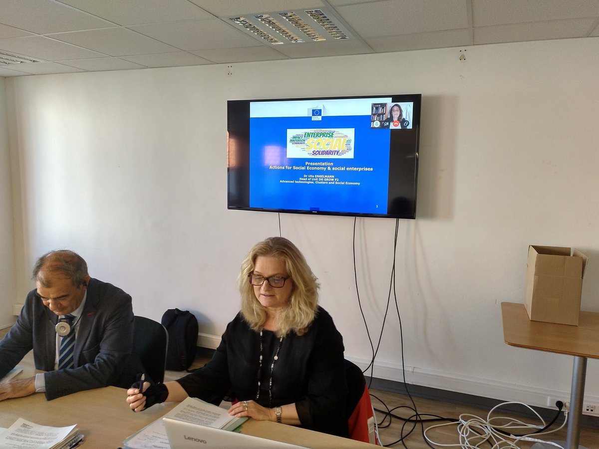 SocialEcoEU's tweet photo. 🔵We welcome HoU for #SocialEconomy @ulla234 at our XII #GeneralAssembly for a presentation of the implementation @EU_Commission actions and strategy for #SocialEconomy➡️#ResponsiblePublicProcuremnt #ESER #YouthEntrepreneurship #InvestEu #ESF+ #InternationalDimmension etc. https://t.co/ZByIJZKLT8