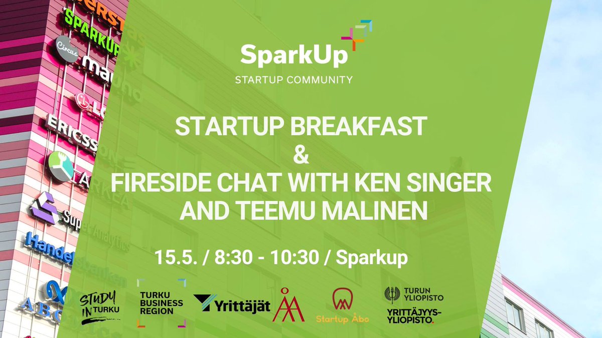 Anna-Greta Nyström (@agnystrom) on Twitter photo @timoketonen <a href="/aboakademi/">Åbo Akademi University</a> There are two workshops tomorrow as well <a href="/SparkUpTurku/">SparkUp Turku</a> 9 AM and 1 PM sharp. Ans check out the #firesidechat with Teemu Malinen on Wednesday 👉🏼 startupabo.fi/fireside-chat @timoketonen <a href="/aboakademi/">Åbo Akademi University</a> There are two workshops tomorrow as well <a href="/SparkUpTurku/">SparkUp Turku</a> 9 AM and 1 PM sharp. Ans check out the #firesidechat with Teemu Malinen on Wednesday 👉🏼 startupabo.fi/fireside-chat