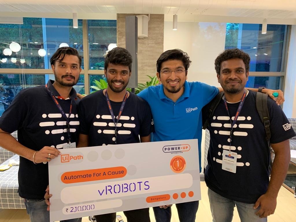 nandan323's tweet image. 1 Idea!
24+ Hour Hackathon Challenge!
60+ Teams Participated!
The number that mattered?
Numero 1. 

Here we are, the winners of 2019 Powerup Automation Challenge(automation for a cause)! 

@UiPath
#PowerUpAutomation