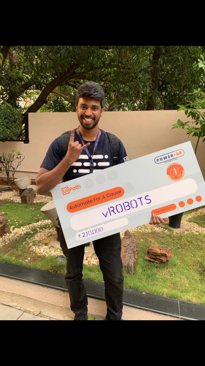 nandan323's tweet image. 1 Idea!
24+ Hour Hackathon Challenge!
60+ Teams Participated!
The number that mattered?
Numero 1. 

Here we are, the winners of 2019 Powerup Automation Challenge(automation for a cause)! 

@UiPath
#PowerUpAutomation