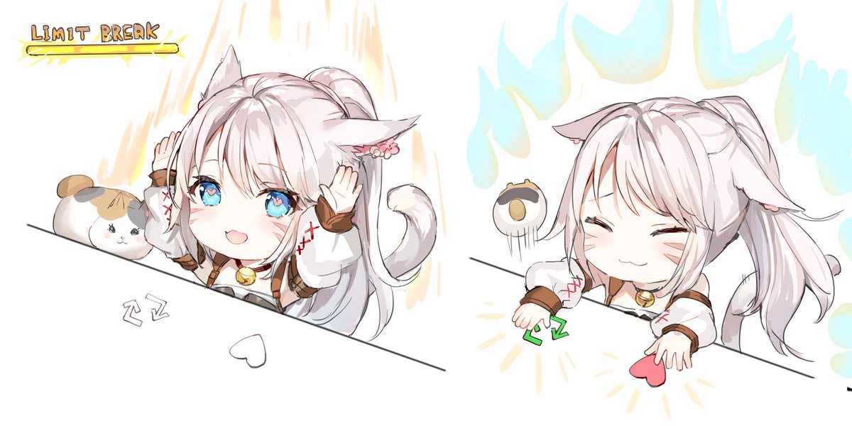 1girl animal ears cat ears tail cat tail ponytail miqo'te  illustration images